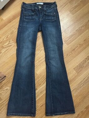 Y2K low rise flared garage jeans & garage Portia squareneck bundle